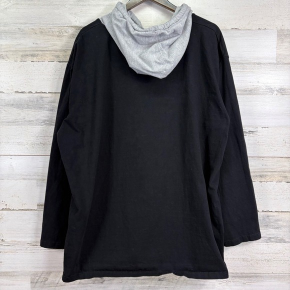 Fanatics Pittsburgh Steelers NFL Football Hooded Long Slv Shirt 3XL Black Yellow - Picture 2 of 11